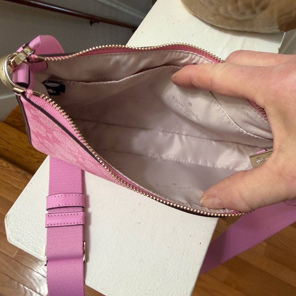 Kate Spade pink floral bag. - Picture 2 of 4